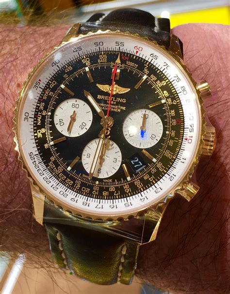 breitling navitimer 46mm gold|Breitling Navitimer price guide.